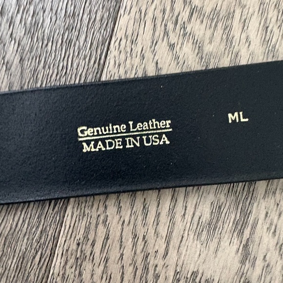 Circa early 2000s Jommi Joolz pink rhinestone western black leather belt from Ho - Picture 4 of 4